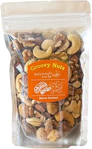 Groovy Nuts グルーヴィナッツ マコなり社長 マツコの知らない世界紹介 ミックスナッツ 160g フレーバーナッツ ナッツ専門店 おつまみ 手土産 中目黒【自家製ベーコンと炭火でナッツをスモーク】 (ベーコンスモークドナッツ)