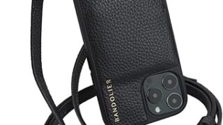 BANDOLIER バンドリヤー iPhone 15 Pro ケース ショルダー 肩かけ レザー 携帯 アイフォン メンズ レディース EMMA GOLDブラック/ゴールド 10EMM